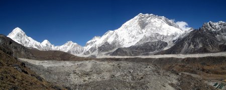 Panorama glacier Khumbu.