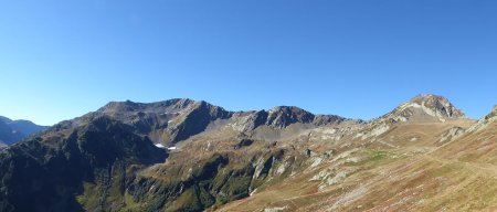Pointes de Lavouet et Grande Journée, Pic de la Vache Rouge et Mont Mirantin