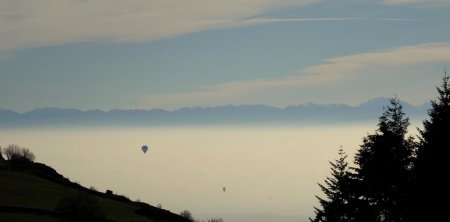 Montgolfières dans le ciel d’Annonay.
