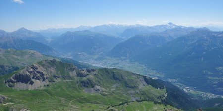 Belvédère au sommet : Vallon de la Trancoulette et bassin du Briançonnais