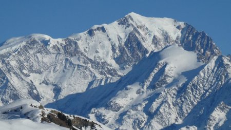 Mont Blanc. (Versant ouest vu du Mont Clocher).