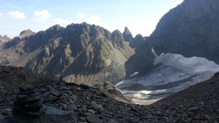 Glacier de Freydane vu du Col