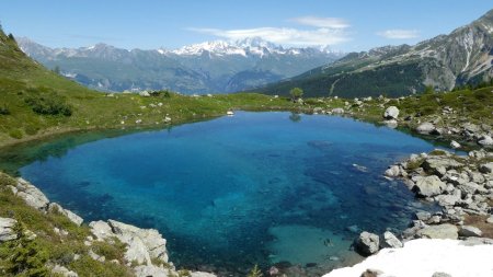Lac de l’Etroit et Mont Blanc.