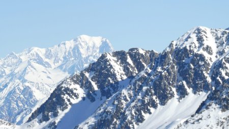 Zoom vers le  Mont Blanc.