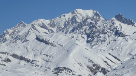 Zoom : le  Mont Blanc.