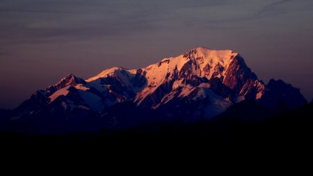 Mont Blanc au couchant.