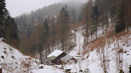 L’arrivée à la Stangenbodenhütte (auberge).