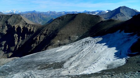 Le glacier du Lamet qui a subi une cure d’amaigrissement.