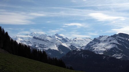 Col du Pré, vue sur le Mont Blanc
