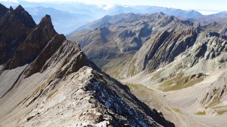 Vers le refuge de la Balme , Mont Rosset et la combe de montée