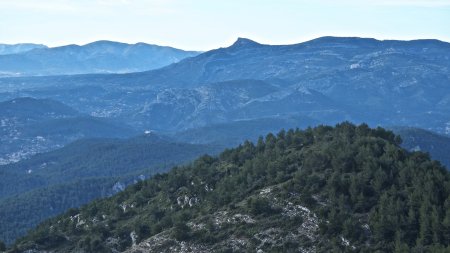 Mont Carpiagne et massif du Garlaban.
