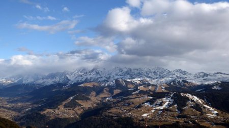 Vers le Mont Blanc et Crest-Voland