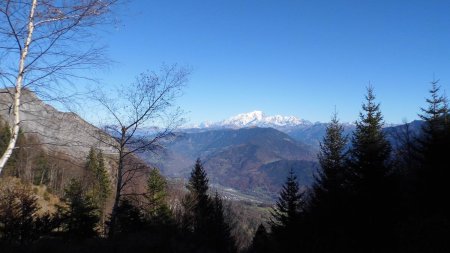 Vue arrière, Mont Blanc