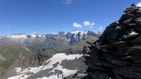 Cairn sommital, de l’Albaron au glacier du Mulinet