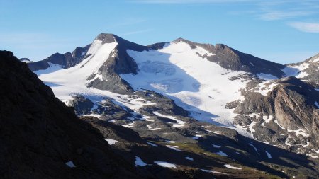 Grande Aiguille Rousse et glacier des Sources de l’Isère.