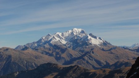 Au col de la Forclaz, vue sur le Mont Blanc