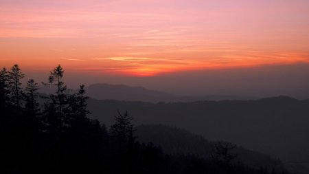 Crépuscule en Nordschwarzwald.