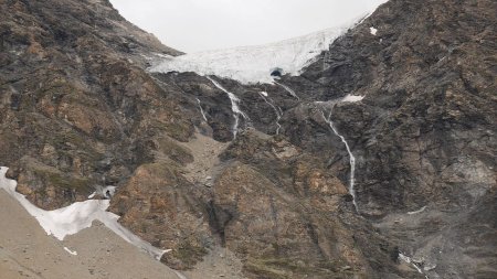 Coup d’œil sur le glacier Supérieur des Balmes (branche est).