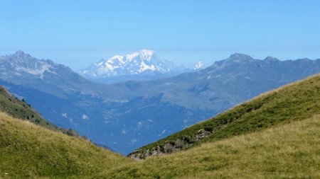 Le col de la Madeleine, le Mont Blanc