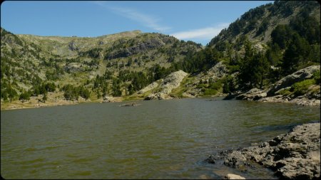 Lac Achard et Col de l’Infernet à droite.