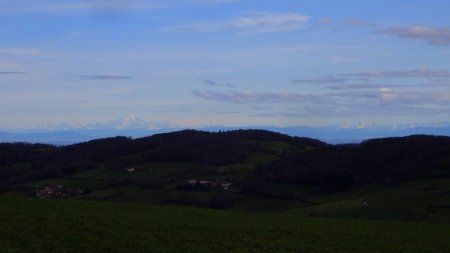 Mont Blanc (G) et mont Pourri (D).