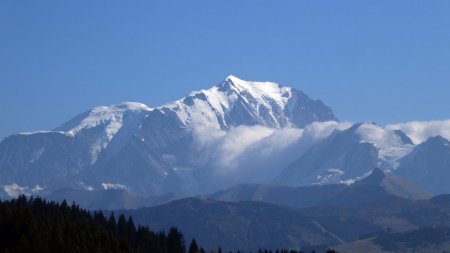 A la voiture...dernier regard sur le Mont Blanc