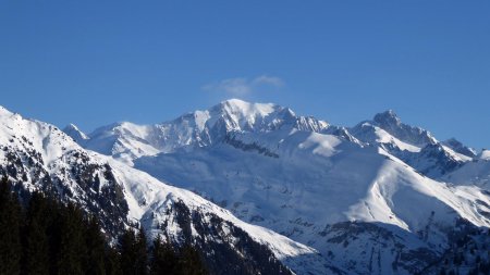 Col du Pré, vue Mont Blanc