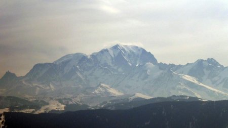 Un Mont Blanc qui fait grise mine aujourd’hui...