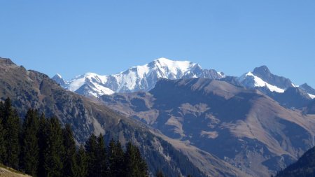 Col du Pré, vue Mont Blanc