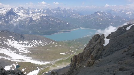 Lac du Mont-Cenis vu du Pas du Chapeau