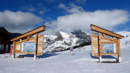 Le Tovet, départ des pistes de ski de fond