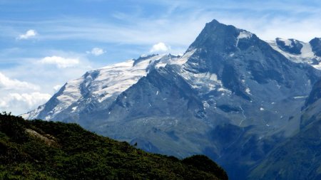 Zoom sur Mont Pourri (3779m) Vanoise