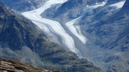 Zoom sur la langue du Glacier d’Otemma