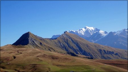 Retour, Aiguille Croche et Mont Blanc