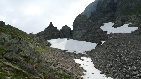 Les pentes finales du Col du Loup.
