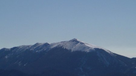 Le Montdenier (1750m) au sud, il me fait penser à un beau sommet himalayen...( bon ok ! j’exagère un peu...)