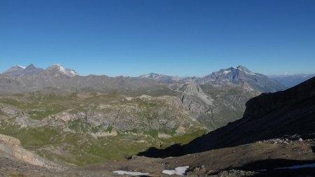 Du col, vue sur le Mont Pourri, la Grande Sassière