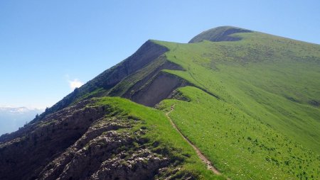 Au col, vue sur l’Armenaz