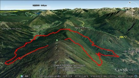 La boucle (17,250km) par Gps Garmin et Google Earth