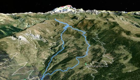 Boucle de 13km500 par Gps Garmin sur Google Earth