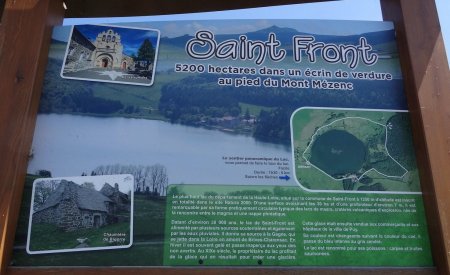 Infos lac de Saint-Front.