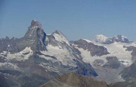 Cervin, Mont Blanc.