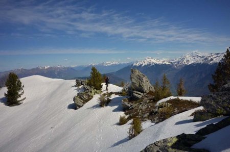 Vue sur Mont Blanc et Lauzière