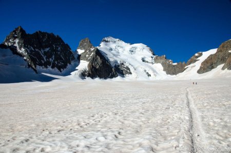 La Barre et le Dôme vues du Glacier Blanc