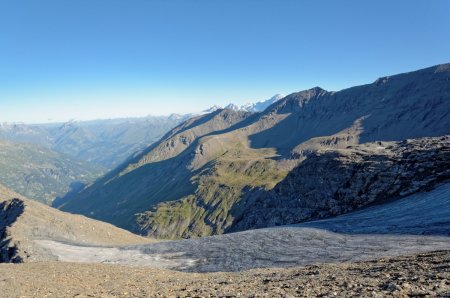 Le glacier de la Sassière et le Mont Blanc