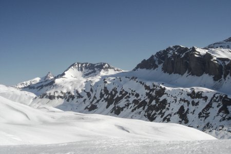 Aiguille des Glaciers, Pointe des Ouillons, Mont Miravidi