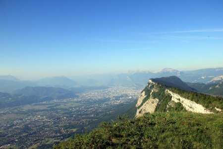 Vue sur Grenoble depuis les Grands Crêts