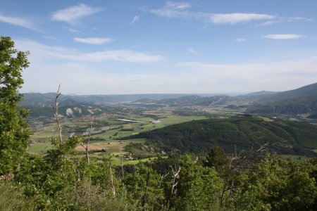 La grande plaine de Salignac en regardant vers le sud.