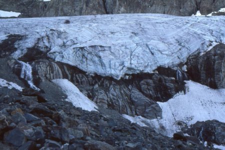 Le glacier de Freydane en 1982