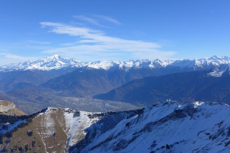 Et au loin, le Mont Blanc